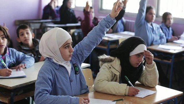 Syrian school child