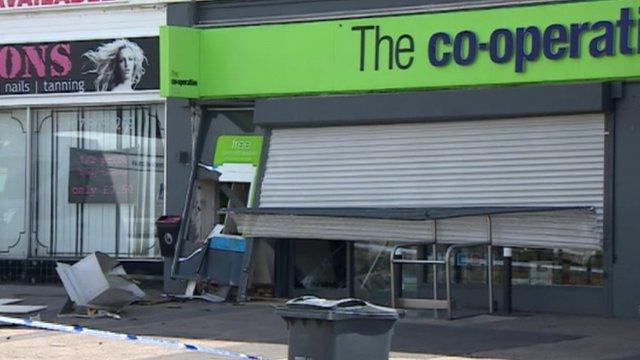 Damage at the Co-op on Bishopsworth Road