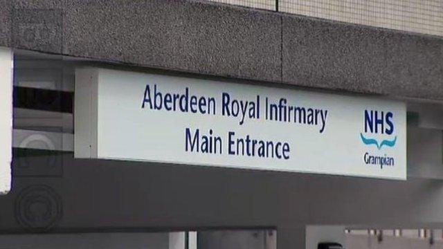 Aberdeen Royal Infirmary sign