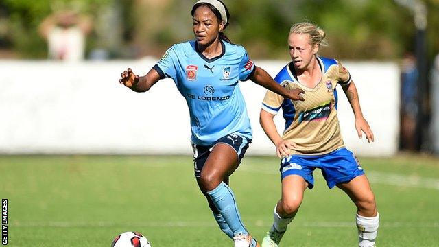 Nigeria forward Francisca Ordega while playing for Sydney