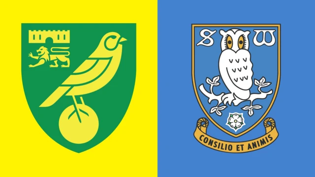 Norwich City and Sheffield Wednesday club badges