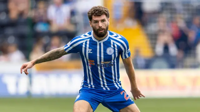 Jamie Brandon in action for Kilmarnock