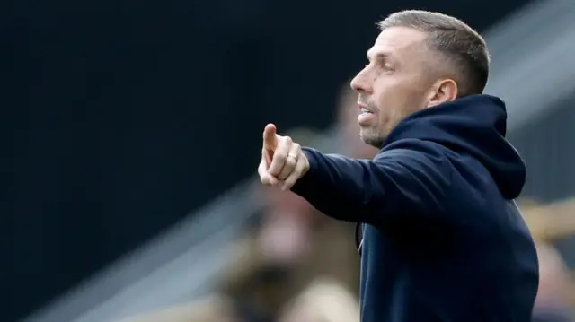 Gary O'Neil gestures on the touchline