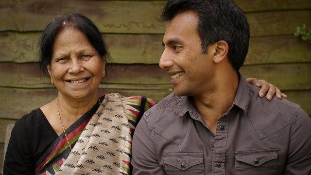 Sabet Choudhury and his mother Sakina