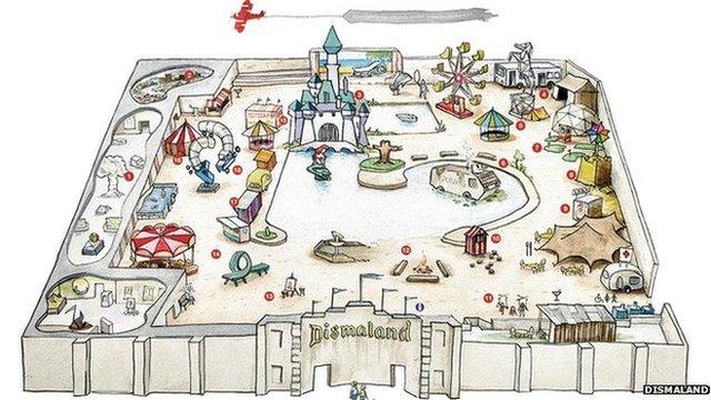 Dismaland map