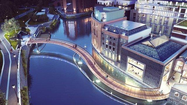 Bridge across the floating harbour in Bristol