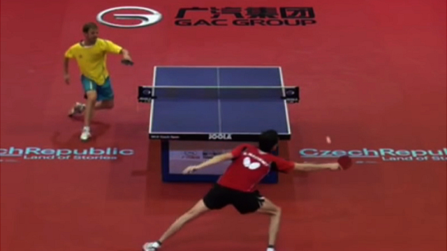 Incredible 91 shot table tennis rally