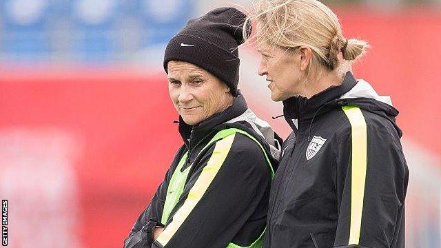 Jill Ellis (left) and Dawn Scott (right)