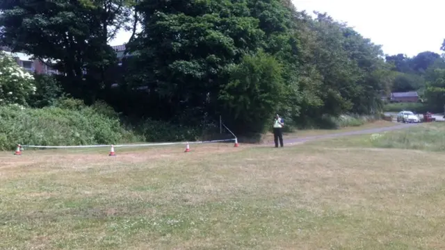 Police at Sherrington Road Park