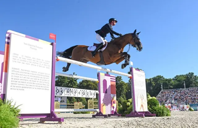 Ben Maher jumping for Great Britain