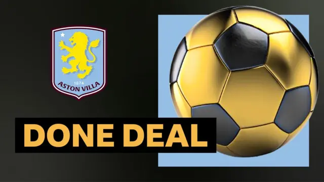 Aston Villa done deal graphic