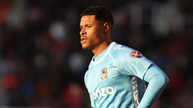 Coventry City's Kai Andrews in action