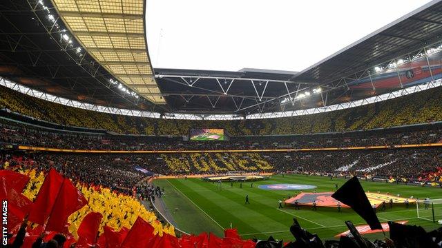 Wembley before kick-off