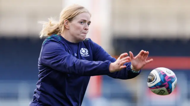 Sarah Bonar in Scotland training