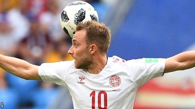 Denmark's Christian Eriksen