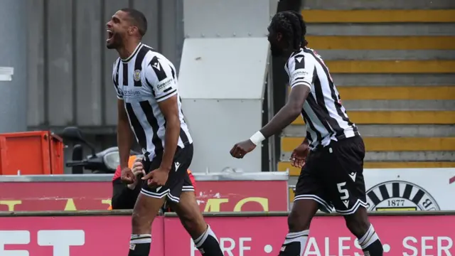 Mikael Mandron scored the winning goal for St Mirren