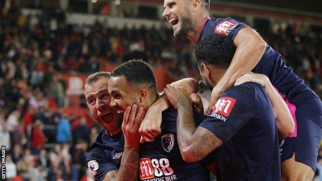 Callum Wilson celebrates scoring