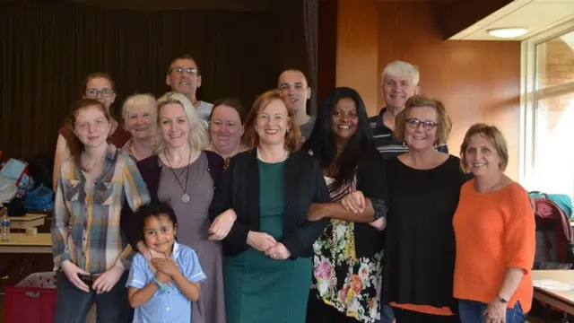 Joan McAlpine MSP and volunteers