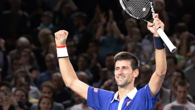 Novak Djokovic wins