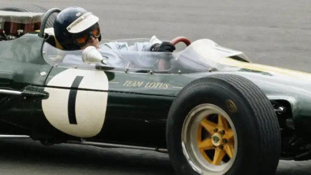 Jim Clark at the 1966 British Grand Prix