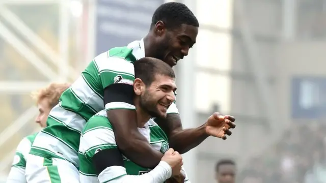 Nadir Ciftci opens the scoring for Celtic