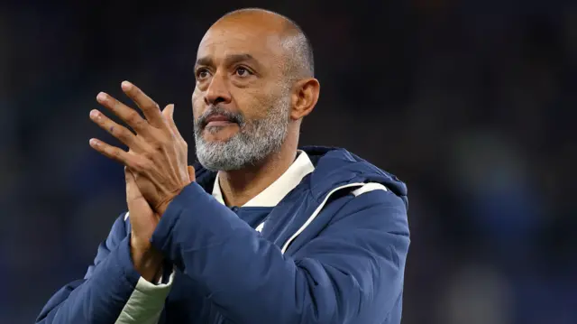 West Ham manager Nuno applauds