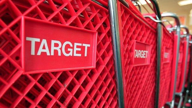 Shopping trolleys at Target