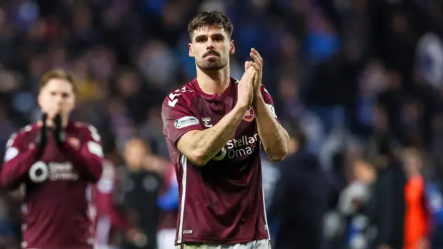 Hearts striker Claudio Braga