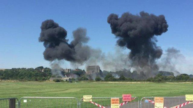 Crash at airshow