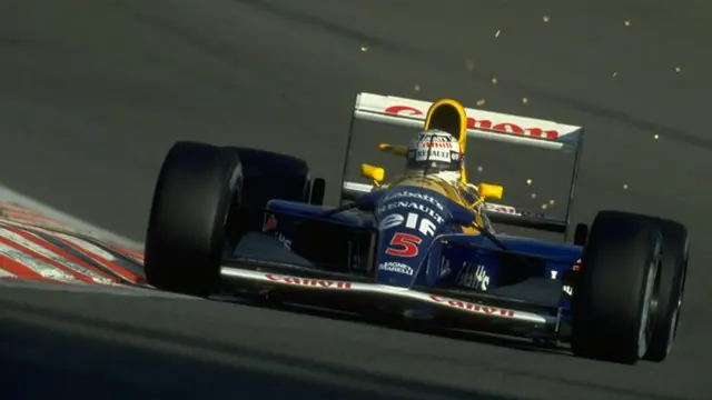Nigel Mansell's 1992 Williams, Spa