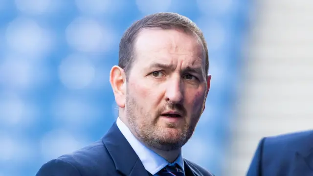 Kevin Thelwell at Ibrox