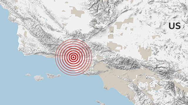 Location of earthquake