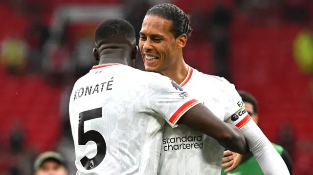 Ibrahima Konate and Virgil van Dijk