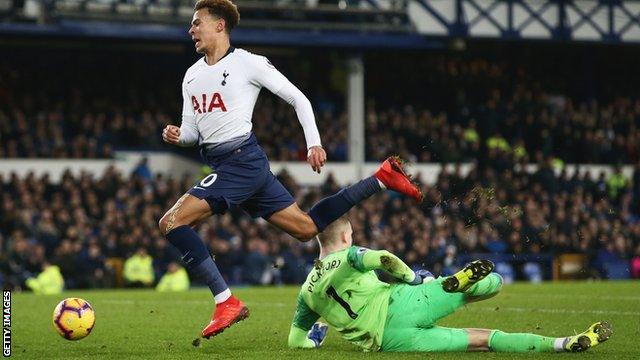 Dele Alli and Jordan Pickford