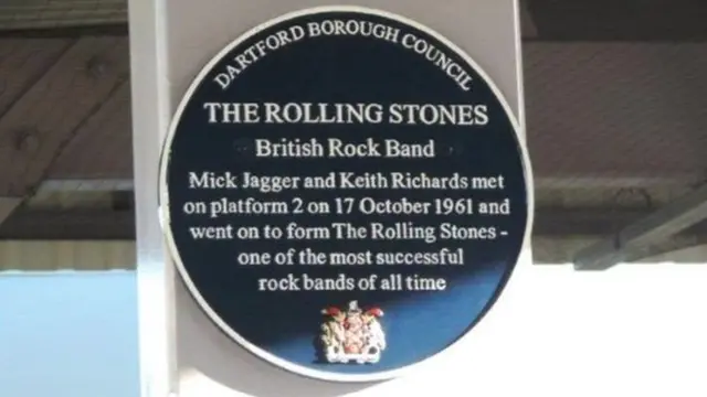 Rolling Stones plaque, Dartford