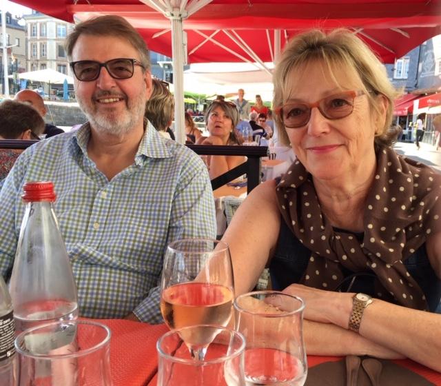 couple at at a table