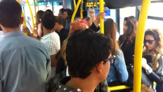 Crowded bus