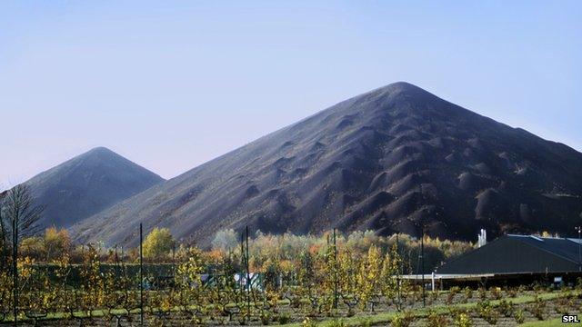 coal slag heaps