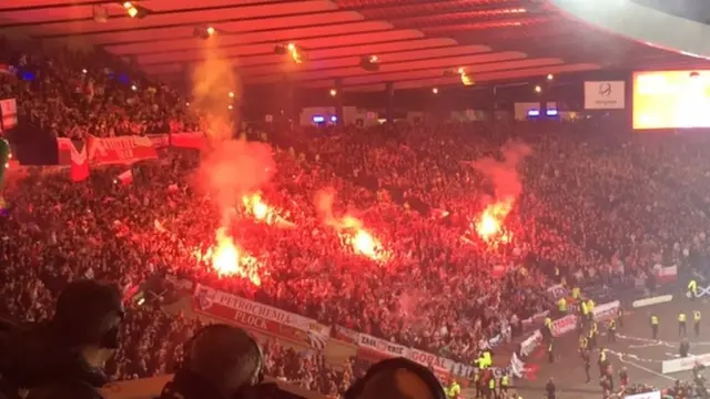 Flares at Hampden
