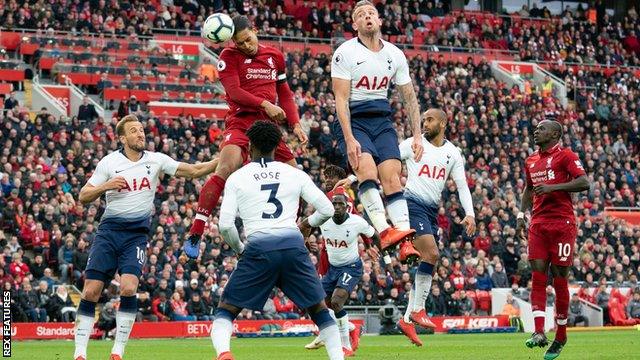 Virgil van Dijk helped Liverpool do the double against Tottenham in the Premier League in 2018-19