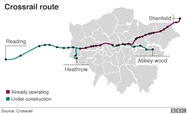 Crossrail map