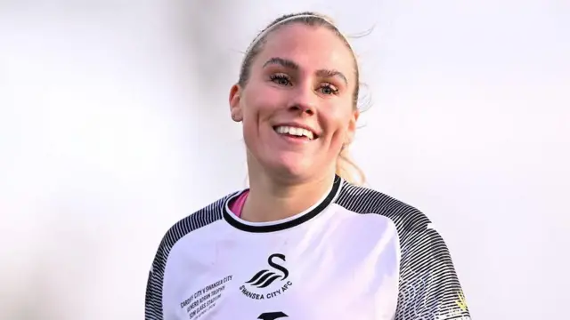 Ellie Lake in her first spell at Swansea