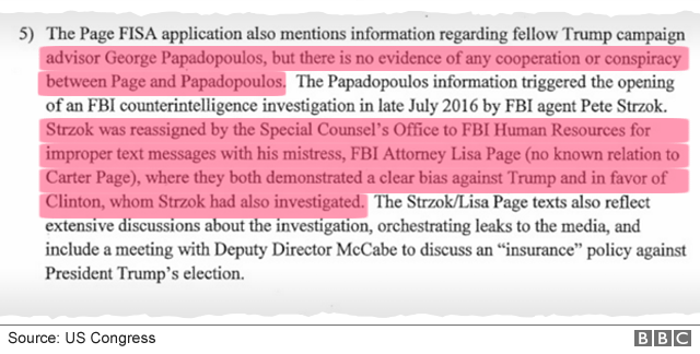 An excerpt from the Nunes memo.