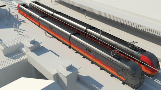 An image form the 3D animation of the south Wales Metro