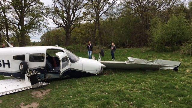 Aircraft wreckage