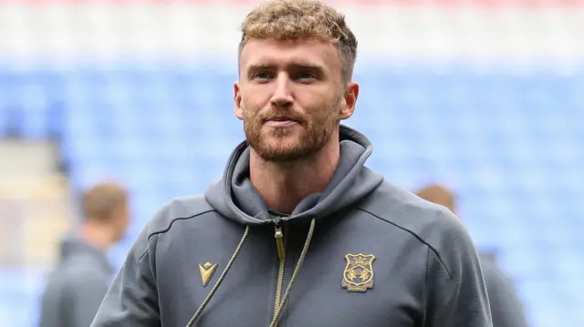 Dan Scarr before Wrexham's game at Bolton earlier this season