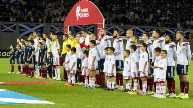 Scotland team line up pre-match