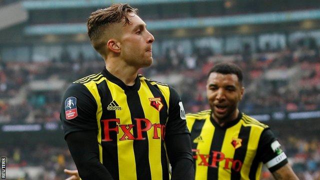 Gerard Deulofeu celebrates