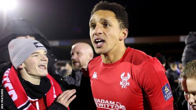 Kidderminster Harriers midfielder Lewis Montrose