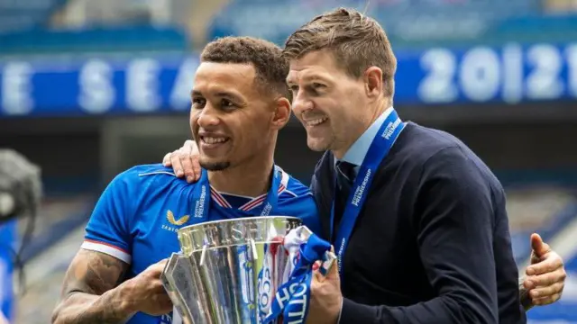 James Tavernier and Steven Gerrard